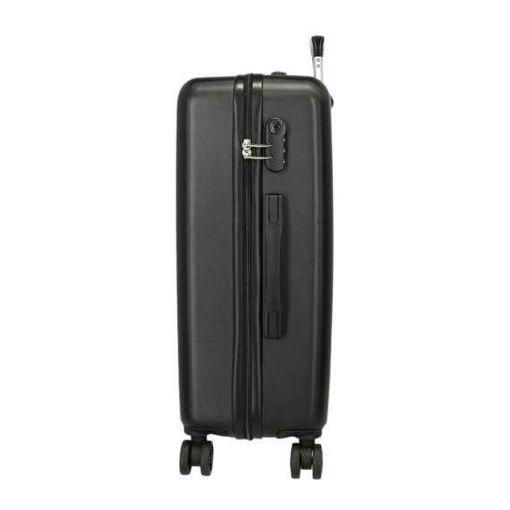 Mala de Viagem / Trolley Médio 65cm 4R KUROMI Wonder Fest Preta | Ref. 186.4281211