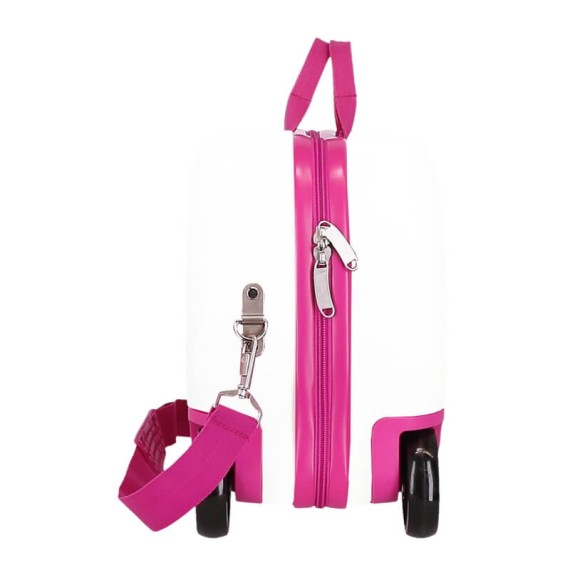 Mala Infantil 45cm 4R Easyjet KUROMI Candies Branco/Fúcsia | Ref. 186.4281016