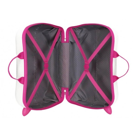 Mala Infantil 45cm 4R Easyjet KUROMI Candies Branco/Fúcsia | Ref. 186.4281016