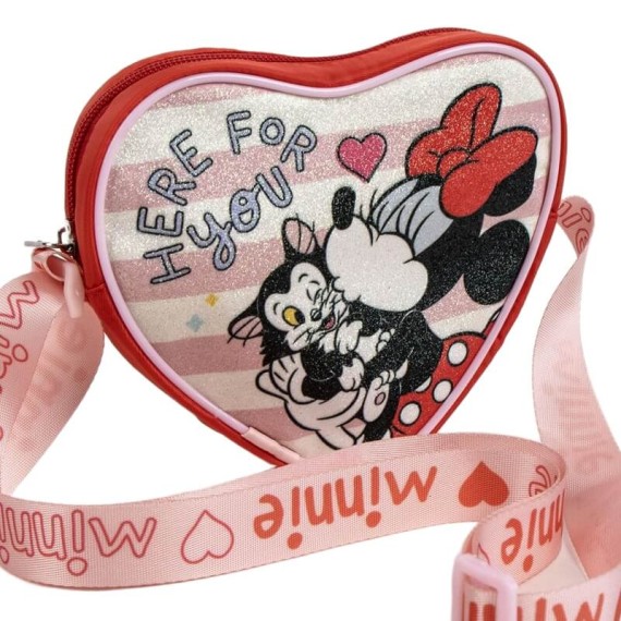 Malinha de Tiracolo Coração MINNIE Vermelha | Ref. 299.2100005666