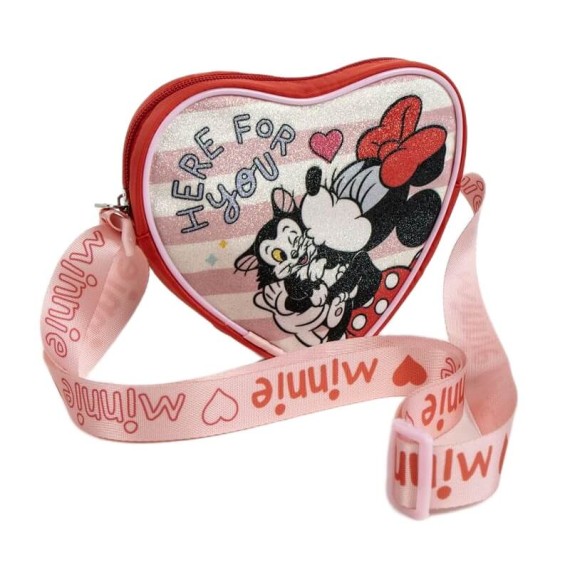 Malinha de Tiracolo Coração MINNIE Vermelha | Ref. 299.2100005666