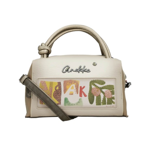 ANEKKE Bolsa de Mão Média Alças Curtas Amphora Taupe | Ref. 280.42711-413