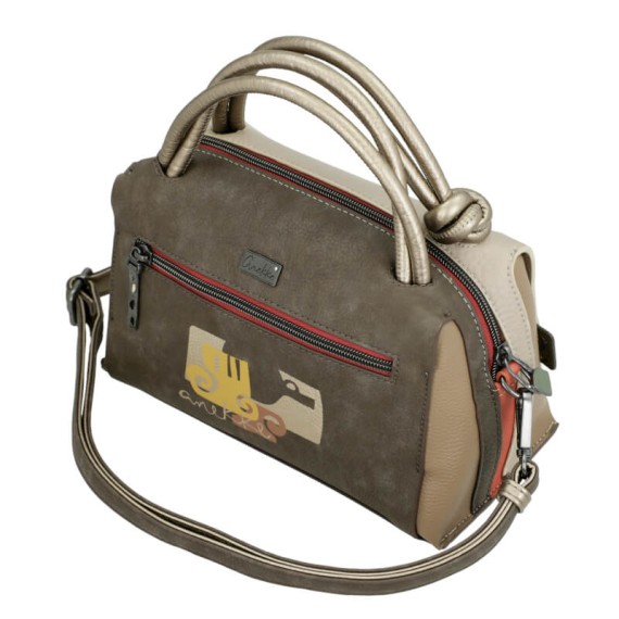 ANEKKE Bolsa de Mão Média Alças Curtas Amphora Taupe | Ref. 280.42711-413