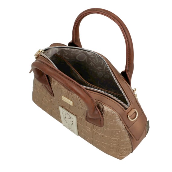 ANEKKE Bolsa de Mão Pequena Alças Curtas Amphora Castanha | Ref. 280.42711-410