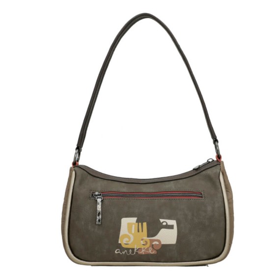 ANEKKE Bolsa de Ombro c/ Tiracolo Muse Castanha | Ref. 280.42702-309