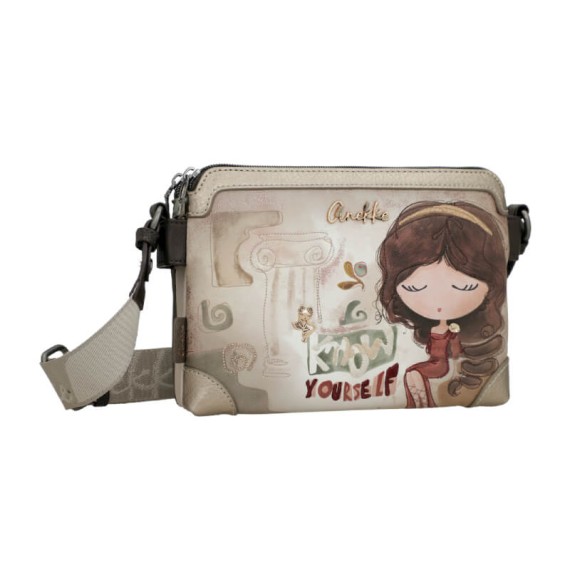 ANEKKE Bolsa de Tiracolo 2C Muse Castanha | Ref. 280.42703-160