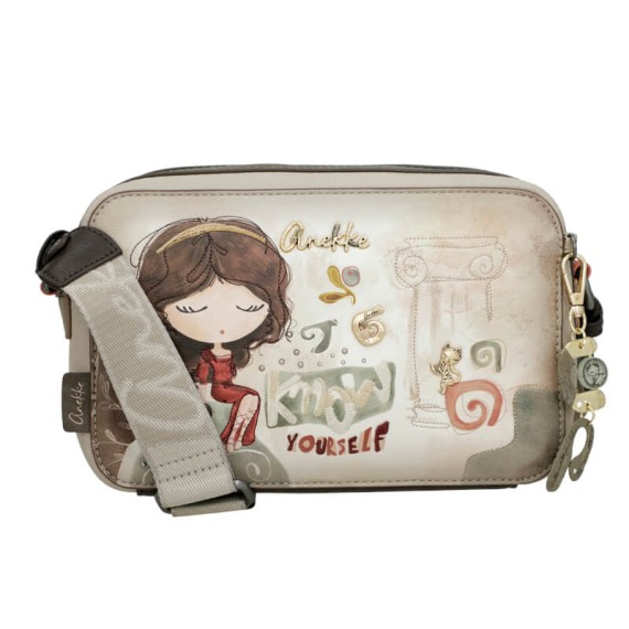 ANEKKE Bolsa Transversal Rectangular Muse Bege | Ref. 280.42703-447