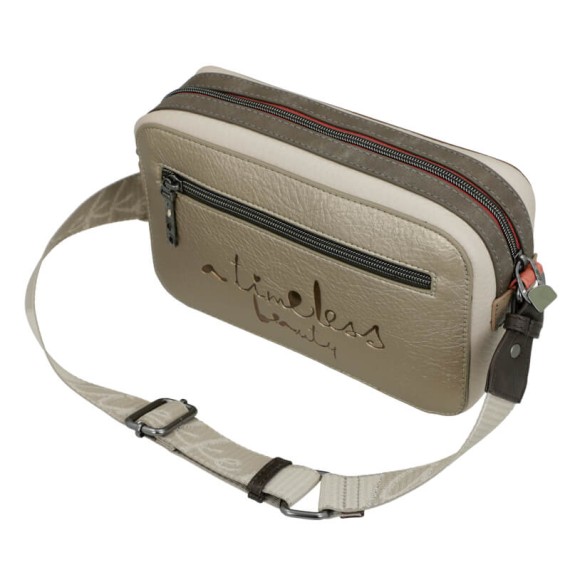 ANEKKE Bolsa Transversal Rectangular Muse Bege | Ref. 280.42703-447