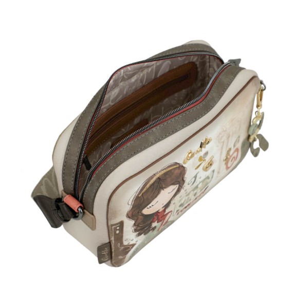 ANEKKE Bolsa Transversal Rectangular Muse Bege | Ref. 280.42703-447