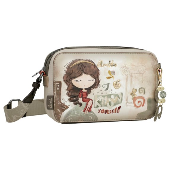 ANEKKE Bolsa Transversal Rectangular Muse Bege | Ref. 280.42703-447