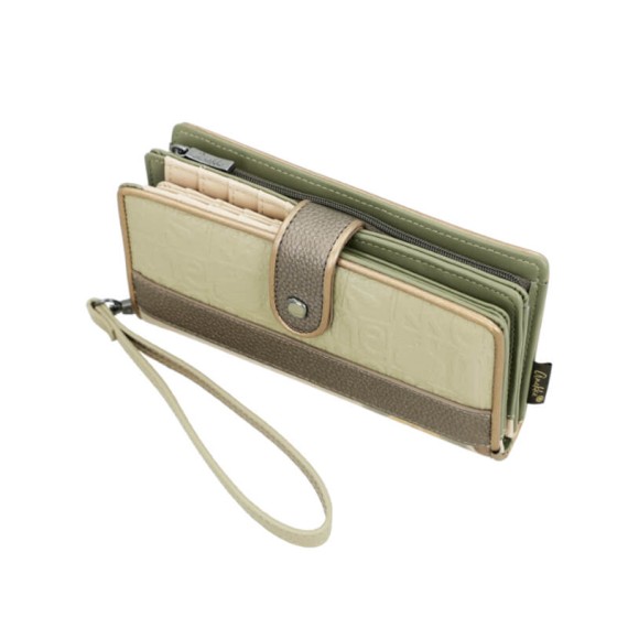 ANEKKE Carteira de Senhora Grande RFID Muse Verde Azeitona | Ref. 280.42709-901