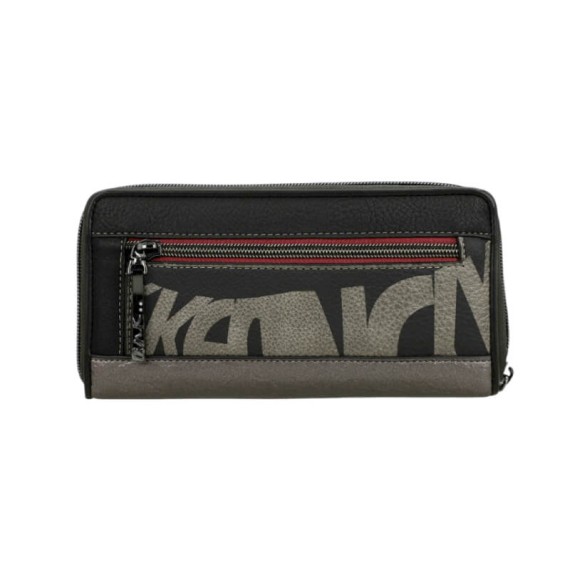 ANEKKE Carteira Grande Estampada RFID Khroma Preta | Ref. 280.42609-908
