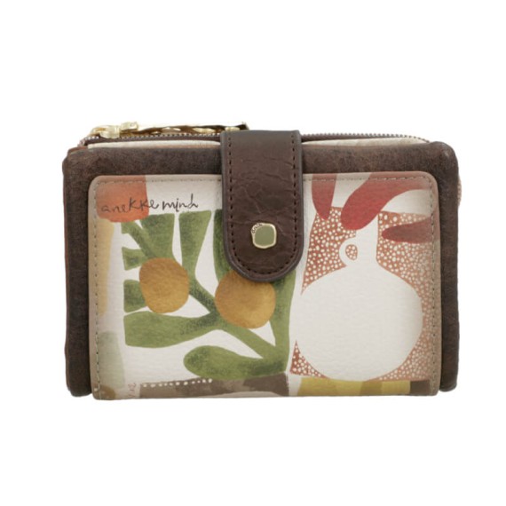 ANEKKE Carteira Média Flexível RFID Muse Castanha | Ref. 280.42709-912