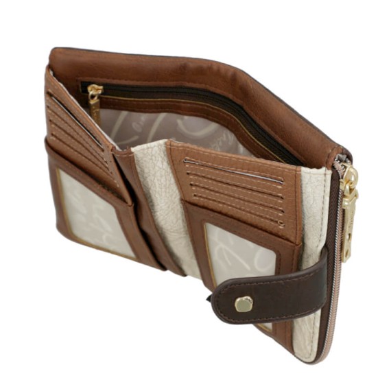 ANEKKE Carteira Média Flexível RFID Muse Castanha | Ref. 280.42709-912