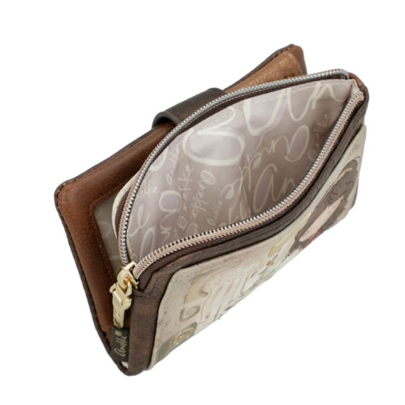 ANEKKE Carteira Média Flexível RFID Muse Castanha | Ref. 280.42709-912