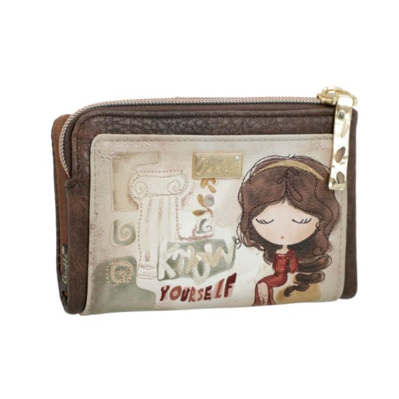 ANEKKE Carteira Média Flexível RFID Muse Castanha | Ref. 280.42709-912