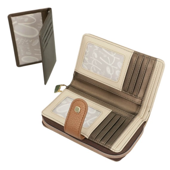 ANEKKE Carteira Média RFID Amphora Castanha | Ref. 280.42719-909