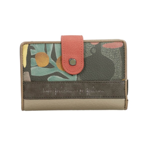 ANEKKE Carteira Média RFID Muse Verde Azeitona | Ref. 280.42709-902