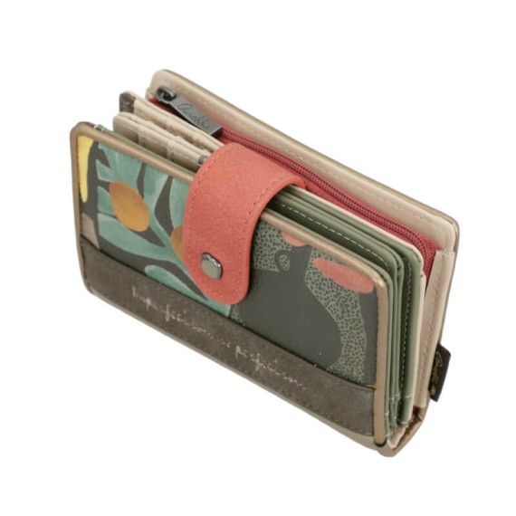 ANEKKE Carteira Média RFID Muse Verde Azeitona | Ref. 280.42709-902