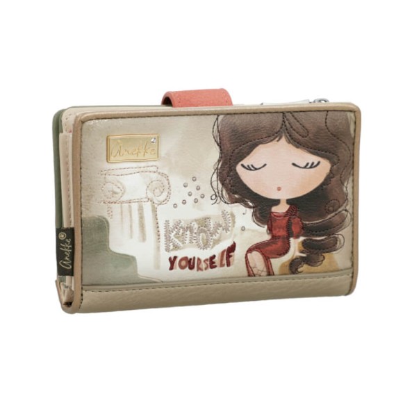 ANEKKE Carteira Média RFID Muse Verde Azeitona | Ref. 280.42709-902