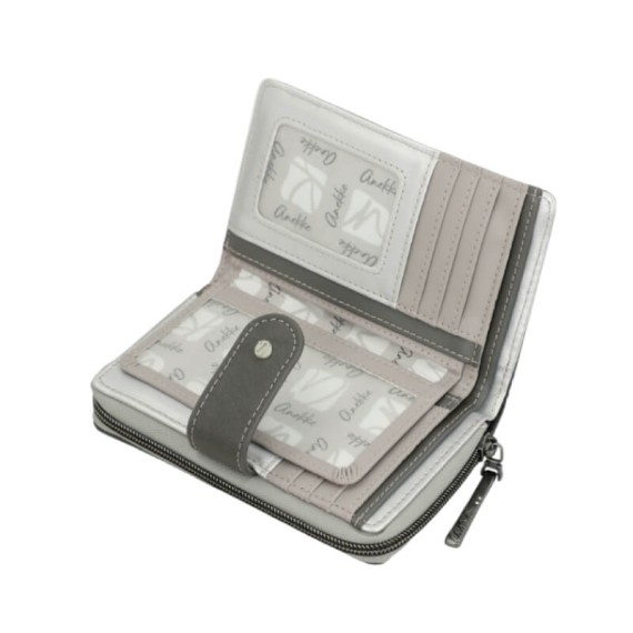 ANEKKE Carteira Média RFID Symmetra Bege | Ref. 280.42629-909