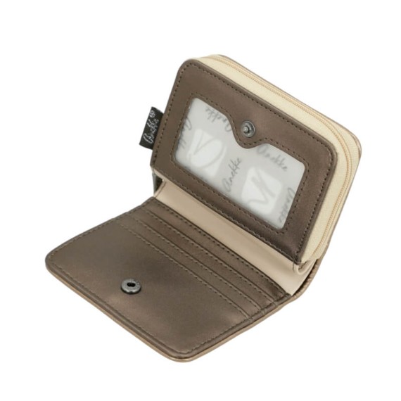 ANEKKE Carteira Pequena RFID Branch Bege | Ref. 280.42649-903