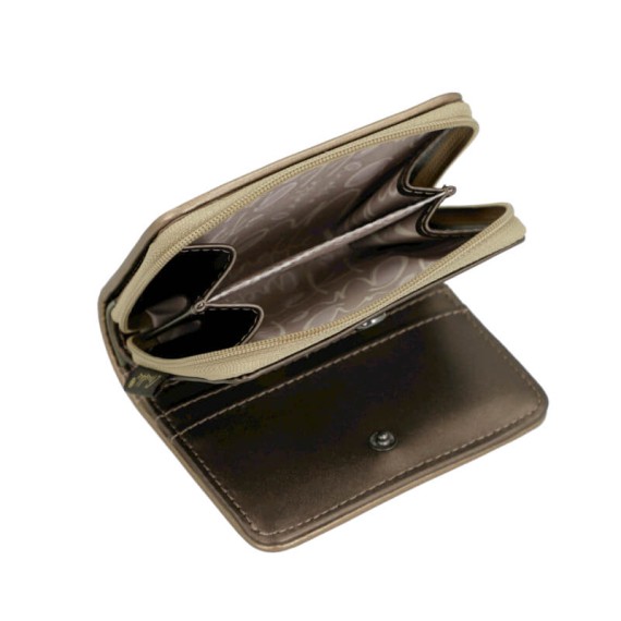 ANEKKE Carteira Pequena RFID Muse Verde Azeitona | Ref. 280.42709-903