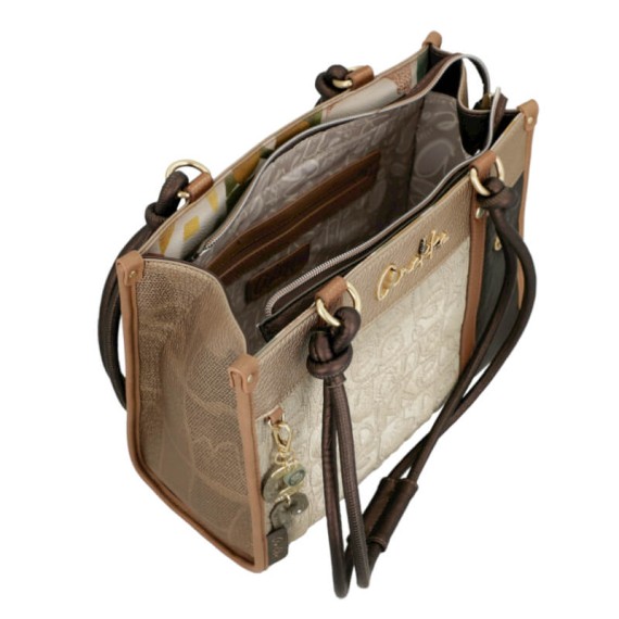 ANEKKE Mala de Ombro Alças Compridas Amphora Taupe | Ref. 280.42712-182