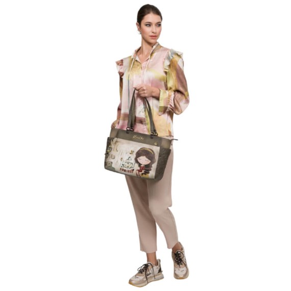 ANEKKE Mala de Ombro Grande Muse Castanha | Ref. 280.42702-216