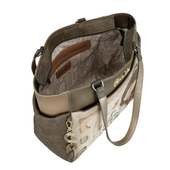 ANEKKE Mala de Ombro Grande Muse Castanha | Ref. 280.42702-216