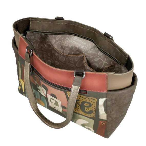 ANEKKE Mala de Ombro Grande Muse Castanha | Ref. 280.42702-216