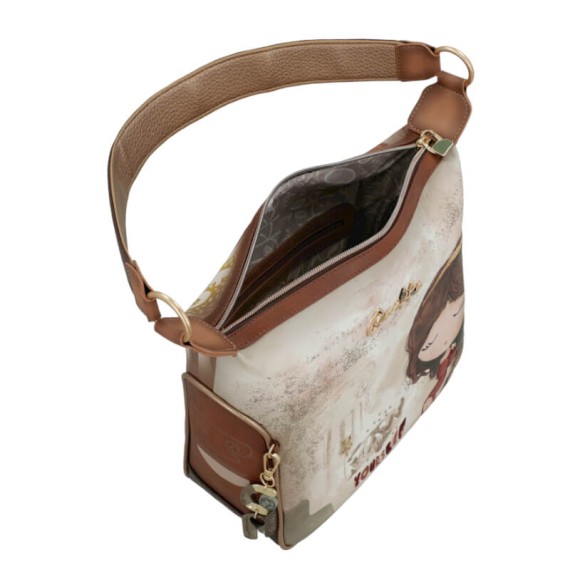 ANEKKE Mala de Ombro Muse 42702-136 Castanha | Ref. 280.42702-136