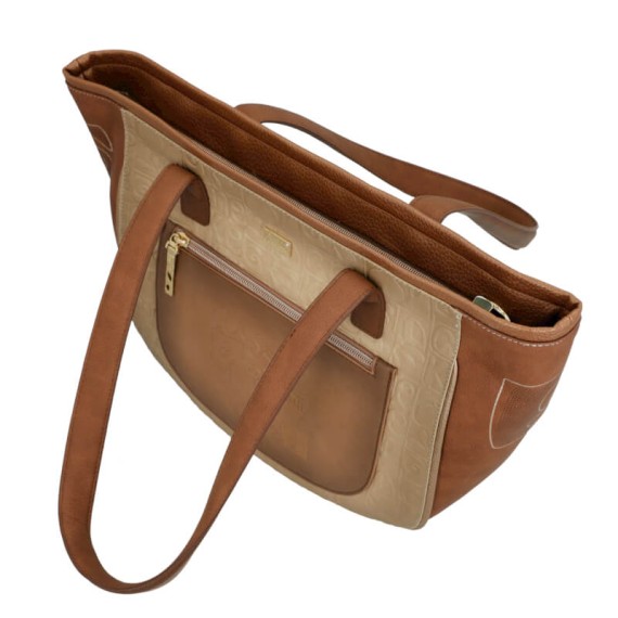 ANEKKE Mala de Ombro Oval Muse Castanha | Ref. 280.42702-129