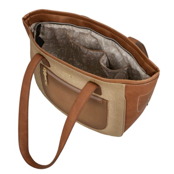 ANEKKE Mala de Ombro Oval Muse Castanha | Ref. 280.42702-129