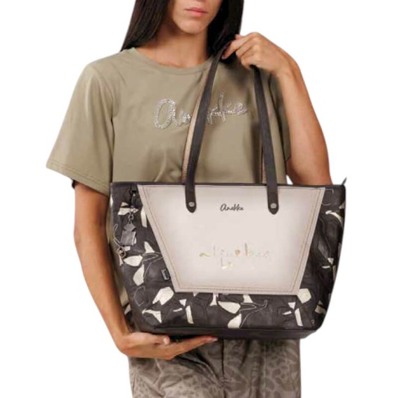 ANEKKE Mala de Ombro Tote Bloom Castanha | Ref. 280.42722-423