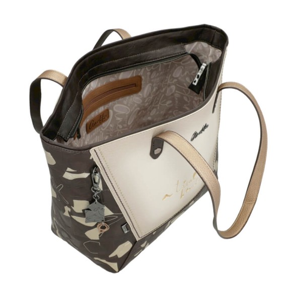 ANEKKE Mala de Ombro Tote Bloom Castanha | Ref. 280.42722-423