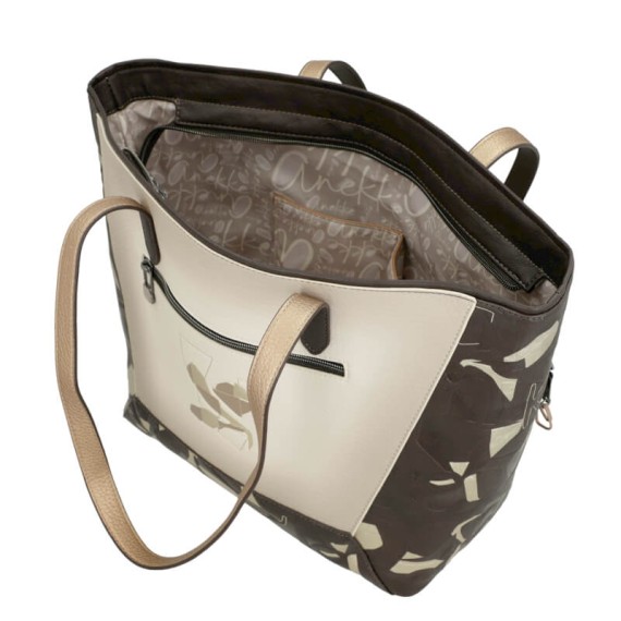 ANEKKE Mala de Ombro Tote Bloom Castanha | Ref. 280.42722-423