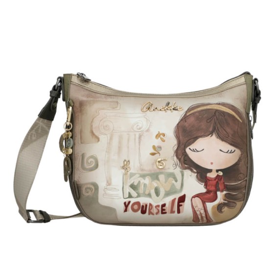 ANEKKE Mala de Tiracolo Grande Muse Verde Azeitona | Ref. 280.42703-138