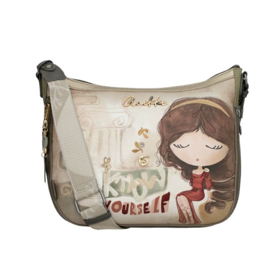 ANEKKE Mala de Tiracolo Grande Muse Verde Azeitona | Ref. 280.42703-138