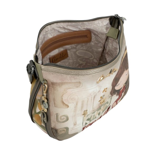 ANEKKE Mala de Tiracolo Grande Muse Verde Azeitona | Ref. 280.42703-138