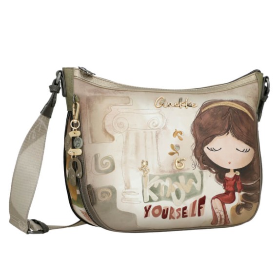 ANEKKE Mala de Tiracolo Grande Muse Verde Azeitona | Ref. 280.42703-138