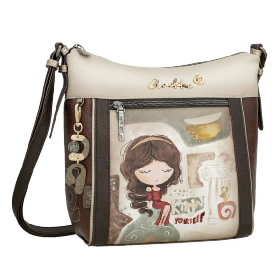 ANEKKE Mala de Tiracolo Muse Castanha | Ref. 280.42703-007