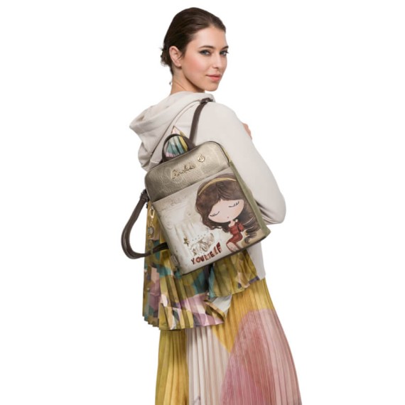 ANEKKE Mochila de Passeio 2C Muse Bege | Ref. 280.42705-073