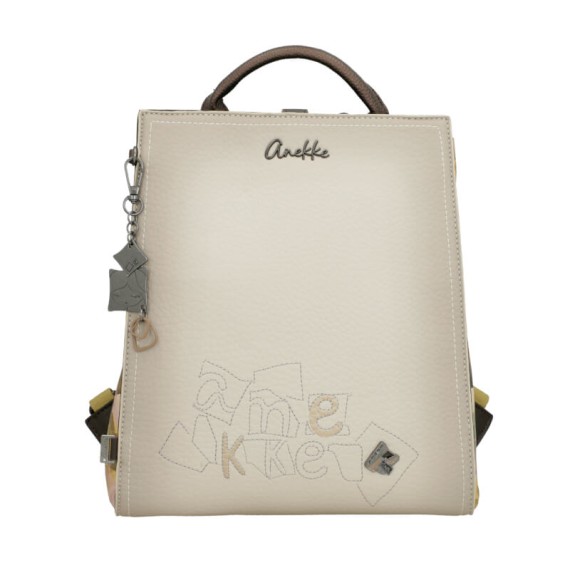 ANEKKE Mochila de Passeio Quadrada Bloom Castanha | Ref. 280.42725-273