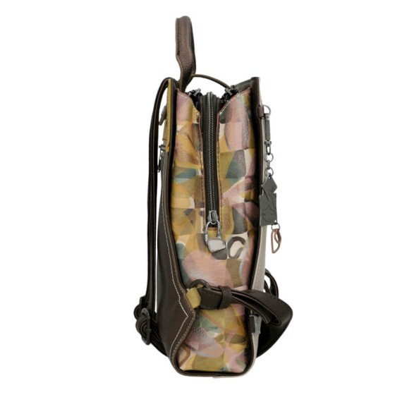 ANEKKE Mochila de Passeio Quadrada Bloom Castanha | Ref. 280.42725-273