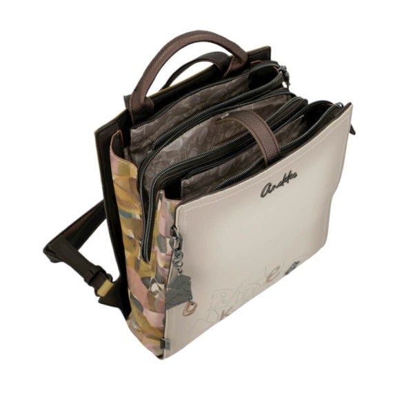 ANEKKE Mochila de Passeio Quadrada Bloom Castanha | Ref. 280.42725-273