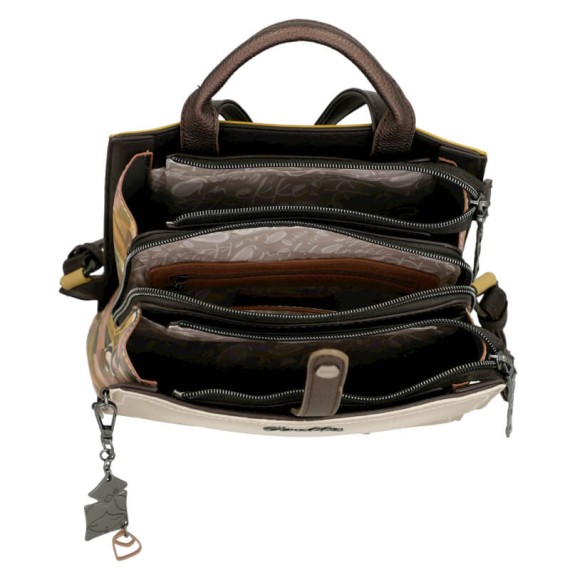 ANEKKE Mochila de Passeio Quadrada Bloom Castanha | Ref. 280.42725-273