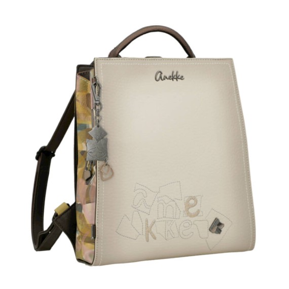 ANEKKE Mochila de Passeio Quadrada Bloom Castanha | Ref. 280.42725-273