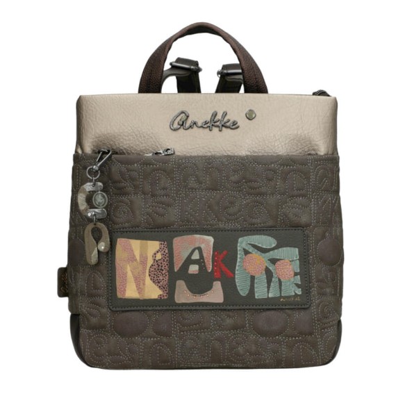 ANEKKE Mochila de Senhora Quadrada Amphora Castanha | Ref. 280.42715-058