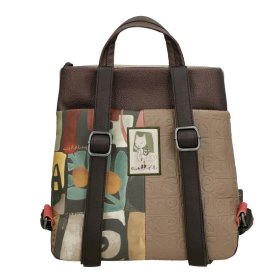 ANEKKE Mochila de Senhora Quadrada Amphora Castanha | Ref. 280.42715-058